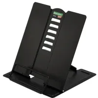 Подставка для книг и учебников BRAUBERG KIDS mini "Black", регулируемый угол наклона, металлическая, 238972