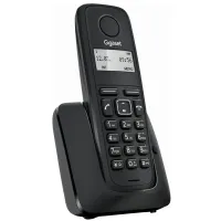Радиотелефон Gigaset A116, память 50 номеров, АОН, повтор, часы, черный, S30852H2801S301