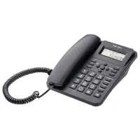 Телефон TEXET TX-264, АОН, спикерфон, тональный / импульсный режим, часы / будильник, SOS, повтор, черный, 127218