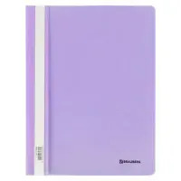 Скоросшиватель пластиковый BRAUBERG "Pastel" А4, 130/180 мкм, лиловый, 270456
