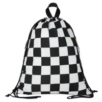 Мешок для обуви BRAUBERG большой удобный с ручкой, 51х41 см, "Black and White", 271595