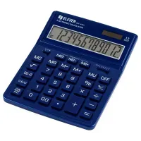 Калькулятор настольный ОФИСМАГ 555-BKBU (206x155 мм), 12 разрядов, двойное питание, ЧЕРНО-СИНИЙ, 271927