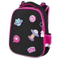 Ранец BRAUBERG PREMIUM, 2 отделения, с брелоком, "Space sweets", LED-ЛАМПОЧКИ, 38х29х16 см, 272020