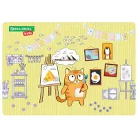 Настольное покрытие BRAUBERG KIDS для труда и творческих занятий, ПВХ, "Artist", 50х35 см, 272358