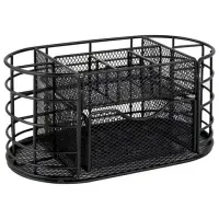 Органайзер для косметики и мелочей металлический 9 секций, MONTE VITA (МОНТЕ ВИТА), 105х218х110 мм, чёрный, 272476