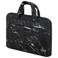 Сумка портфель HEIKKI STYLE (ХЕЙКИ) с отделением для ноутбука 13-14", 3 кармана, черная, 26х36х3 см, 272606