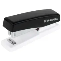 Степлер №24/6, 26/6 BRAUBERG "STYLE", до 25 листов, черный, 272747