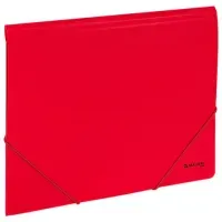 Папка на резинках А4 BRAUBERG UNIVERSAL, красная, до 300 листов, 0,5 мм, 273039