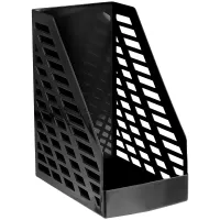 Лоток для бумаг вертикальный СТАММ "XXL", черный