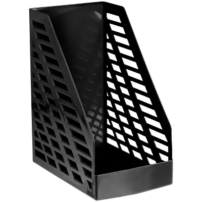 Лоток для бумаг вертикальный СТАММ "XXL", черный