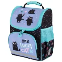 Ранец ПИФАГОР BASIC, 1 отделение, 3 кармана, эргономичная спинка, "Funny cats", 35х28х18 см, 273135