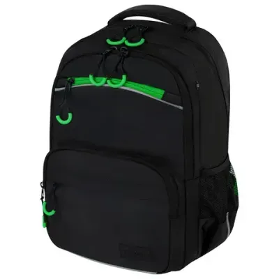 Рюкзак BRAUBERG FORCE, 2 отделения, 5 карманов, "Neon green", 39х28х17 см, 273153