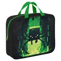 Папка на молнии с ручками BRAUBERG А4, 1 отделение, полиэстер, 80 мм, "Digital spider", 273303