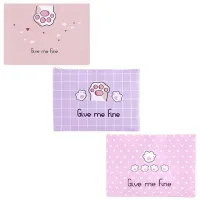 Папка для тетрадей ПИФАГОР А4, 1 отделение, ПВХ, на молнии, ассорти, "Pawesome", 32x23 см, 273829