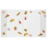 Обложки "FOOD" для тетрадей и дневников, КОМПЛЕКТ 10 шт., ПЛОТНЫЕ, 210х350 мм, 110 мкм, FUNSTER (ФАНСТЕР), 274083