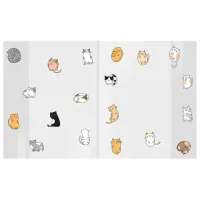 Обложки "CATS" для тетрадей и дневников, КОМПЛЕКТ 10 шт., ПЛОТНЫЕ, 210х350 мм, 110 мкм, FUNSTER (ФАНСТЕР), 274085