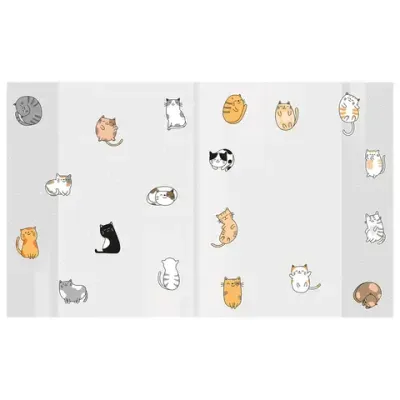 Обложки "CATS" для тетрадей и дневников, КОМПЛЕКТ 10 шт., ПЛОТНЫЕ, 210х350 мм, 110 мкм, FUNSTER (ФАНСТЕР), 274085