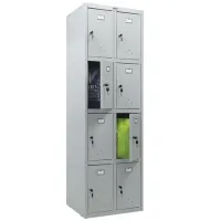Шкаф металлический для сумок ПРАКТИК "ML/LS 24-60" восьмисекционный, 1830х600х500 мм, 33 кг, разборный, LS-24