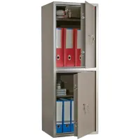 Сейф AIKO "ТМ-120/2Т", 1200х440х355 мм, 51 кг, 2 отделения, ключевые замки, трейзер, 2 полки