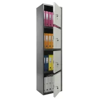 Шкаф металлический для документов AIKO "SL-185/4" ГРАФИТ, 1800х460х340 мм, 37 кг, S10799182502