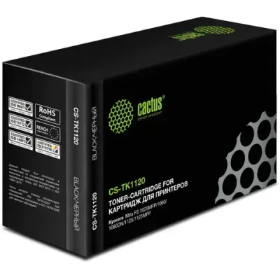 Картридж совм. Cactus TK-1120 черный для Kyocera FS 1025MFP/1060/1060DN/1125/1125MFP (3000стр.)