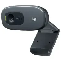 Веб-камера LOGITECH C270, 1/3 Мп, микрофон, USB 2.0, регулируемый крепеж, черная