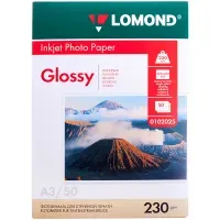 Фотобумага А3 для стр. принтеров Lomond, 230г/м2 (50л) глянцевая односторонняя