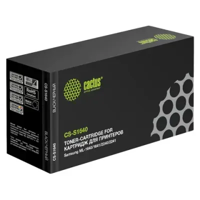 Картридж совм. Cactus S1640 D108S черный для Samsung ML-1640/1641/2240 (1500стр.)