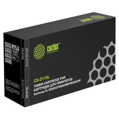 Картридж совм. Cactus D115L черный для Samsung SL-M2620D/M2820ND/M2820DW (3000стр.)