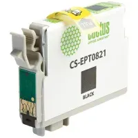 Картридж совм. Cactus EPT0821 черный для Epson Stylus Photo R270/290/RX590 (13.8мл)