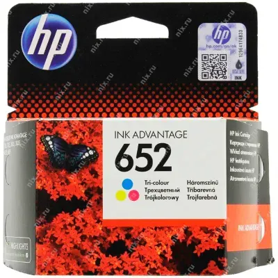 Картридж ориг. HP F6V24AE (№652) трехцветный для DJ Advantage 1115/2135/3635/3835/4535/4675(200стр.)