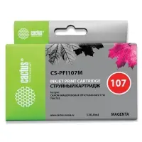 Картридж совм. Cactus PFI107M пурпурный для Canon IP iPF670/iPF680/iPF685/iPF770 (130мл)