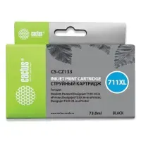 Картридж совм. Cactus CZ133 (№711) черный для HP DJ T120/T520 (73мл)