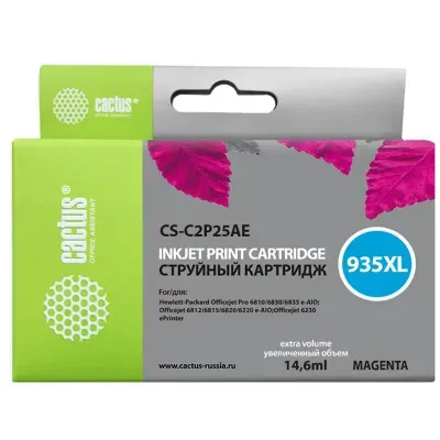 Картридж совм. Cactus C2P25AE (№935XL) пурпурный для HP DJ Pro 6230/6830 (14.6мл)