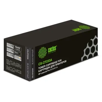 Картридж совм. Cactus CF233A черный для HP LJ Pro M106/M134 (2300стр.)