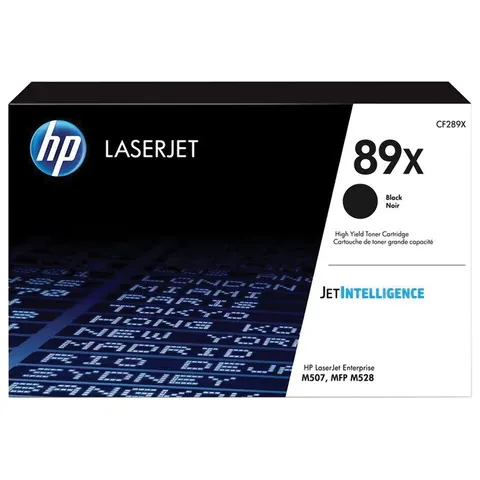 Фото товара «Картридж лазерный HP (CF289X) LaserJet Enterprise M507dn/x/528dn и др., №89X, оригинальный, ресурс 10000 страниц»