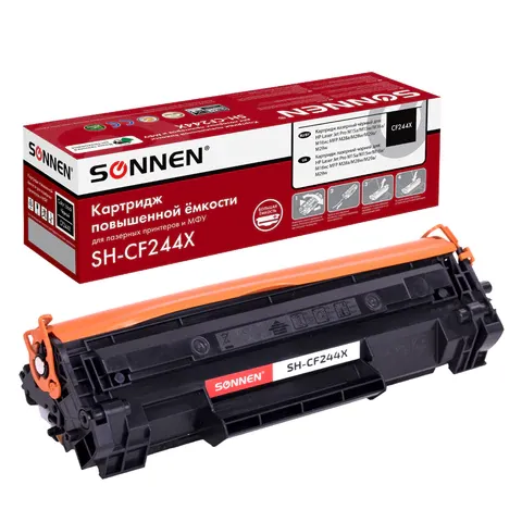 Фото товара «Картридж лазерный SONNEN (SH-CF244X) для HP LJP M15a/M15w/M28a/M28w, ресурс 2000 стр., 364093»