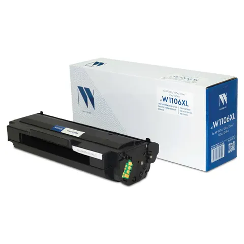 Фото товара «Картридж лазерный NV PRINT (NV-W1106XL) для HP Laser 135a/135w/107w/107a/137fnw, ресурс 5000 страниц»