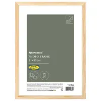 Рамка 21х30 см небьющаяся, аналог IKEA, багет 12 мм дерево, BRAUBERG "Woodray", цвет натуральный, 391360