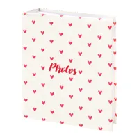 Фотоальбом BRAUBERG "Cute hearts" на 200 фото 10х15 см, твердая обложка, 391427