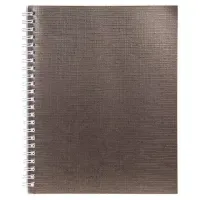 Тетрадь бумвинил, А5, 96 л., гребень, офсет №1, клетка, КОРИЧНЕВАЯ Metallic, HATBER, 059709, 96Т5бвВ1гр