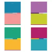 Тетрадь А4, 60 л., BRAUBERG, скоба, клетка, обложка картон, "Color", 404043