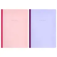 Тетрадь А4 96 л. BRAUBERG, на сшивке с корешком, клетка, обложка картон, "Minimal Pastel", 405282