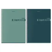 Тетрадь А4, 96 л., BRAUBERG, гребень, клетка, матовая ламинация, "NoteColor" (микс в спайке), 405316