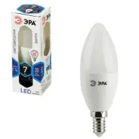 Лампа светодиодная Эра LED B35-7W-840-E14,7Вт, тип С "свеча", E14, 4000К, холодный свет