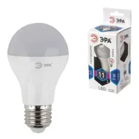 Лампа светодиодная Эра LED A60-11W-840-E27, 11Вт, тип А "груша", E27, 4000К, холодный свет