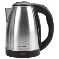Чайник CROMEX (КРОМЕКС) KT-115, 1,5 л, 1500 Вт, закрытый нагревательный элемент, нержавеющая сталь, серебристый, 452925