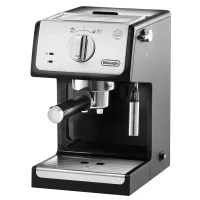 Кофеварка рожковая DELONGHI ECP 33.21/BK, 1100 Вт, объем 1 л, ручной капучинатор, черная, ECP33.21/BK