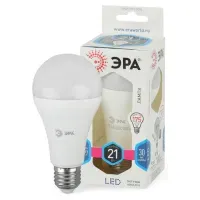 Лампа светодиодная Эра LED A65-21W-840-E27, 21Вт, тип А "груша", E27, 4000К, холодный свет