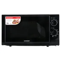 Микроволновая печь SONNEN MW2070BL-6M, 20 л, 700 Вт, таймер, механическое управление, кнопка, черная, 454984